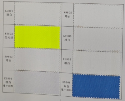 GZ-BLH S990 anti-static and antibacterial fabric Ingredients: 58% polyester + 40% antibacterial yarn polyester fiber + 2% carbon fiber Yarn count: 100D*150D Density: 142*106 Width: 150cm Weight: 145±5gsm Point-to-point resistance: 10~6-10~7 Function: anti 45 degree